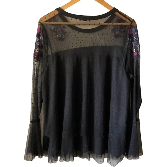 LANE BRYANT EMBROIDERY AND LACE BLOUSE SIZE 18/20 - Picture 2 of 6